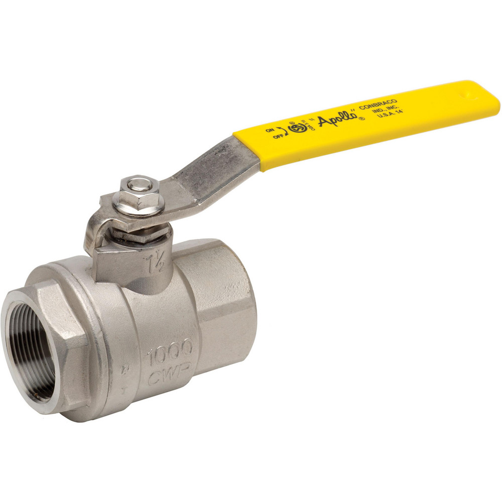 Apollo® Manual Ball Valve: 1" Pipe, Standard Port, Stainless Steel - 7610546A