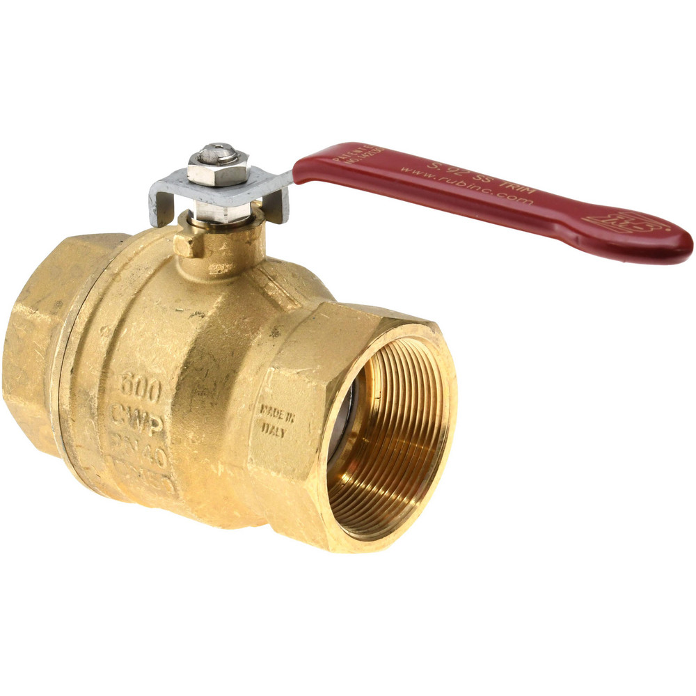 Value Collection 1-Way Manual Ball Valve: 2" Pipe, Full Port - S92I48R