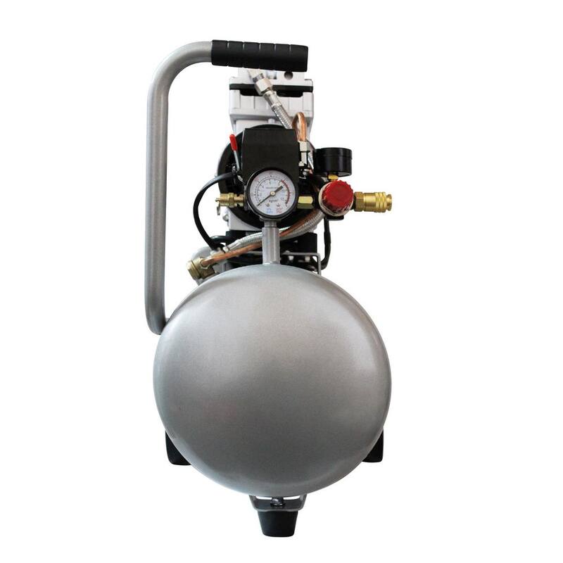 California Air Tools Ultra Quiet and Oil-Free 1.0 HP 8.0 Gal. 120 PSI Electric Aluminum Tank Air Compressor - CAT-8010ALFC