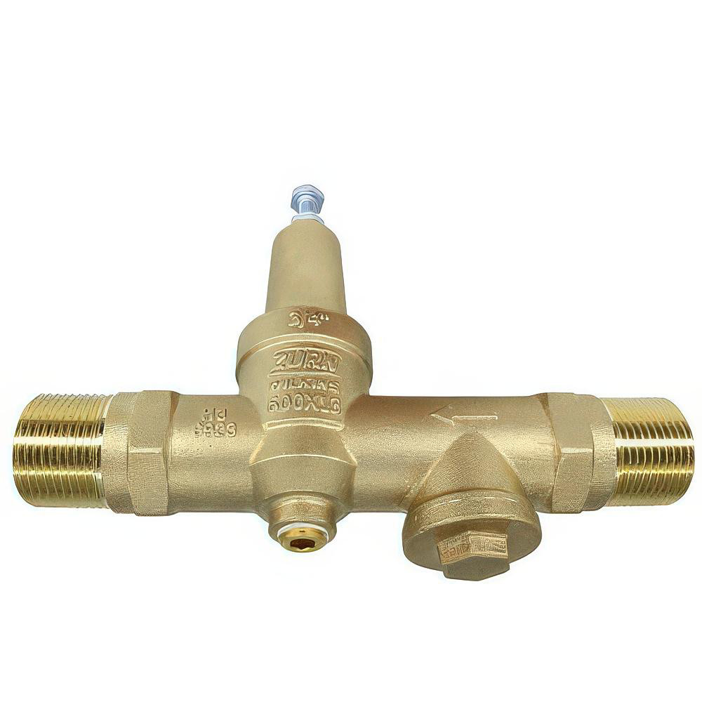Zurn Pressure Reducing Valves: Pipe Size: 0.75; End Connection: Male Meter x Male Meter; Body Material: Bronze - 34-600XL3DM