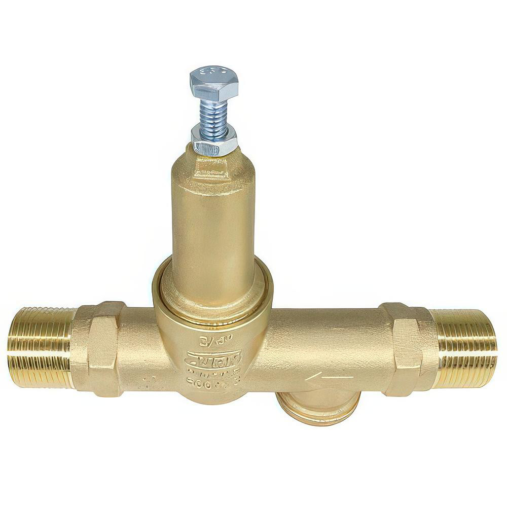 Zurn Pressure Reducing Valves: Pipe Size: 0.75; End Connection: Male Meter x Male Meter; Body Material: Bronze - 34-600XL3DM