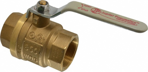 Apollo® Manual Ball Valve: 1-1/2" Pipe, Full Port, Bronze - 77C10701A