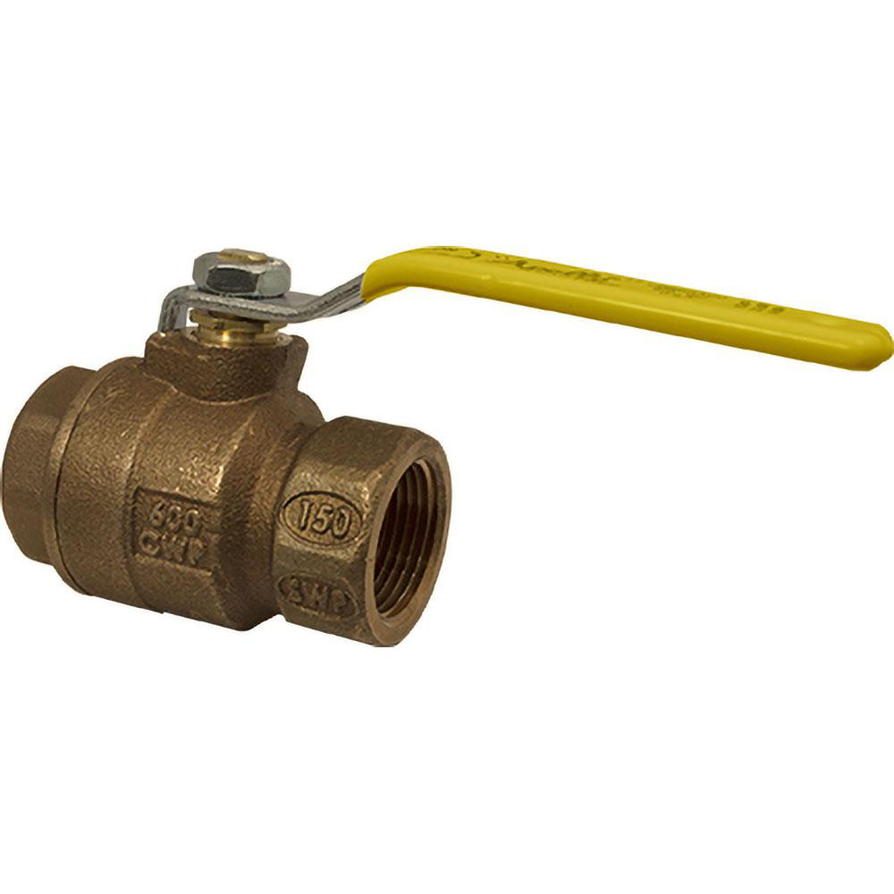 Apollo® Manual Ball Valve: 1-1/2" Pipe, Full Port, Bronze - 77C10701A