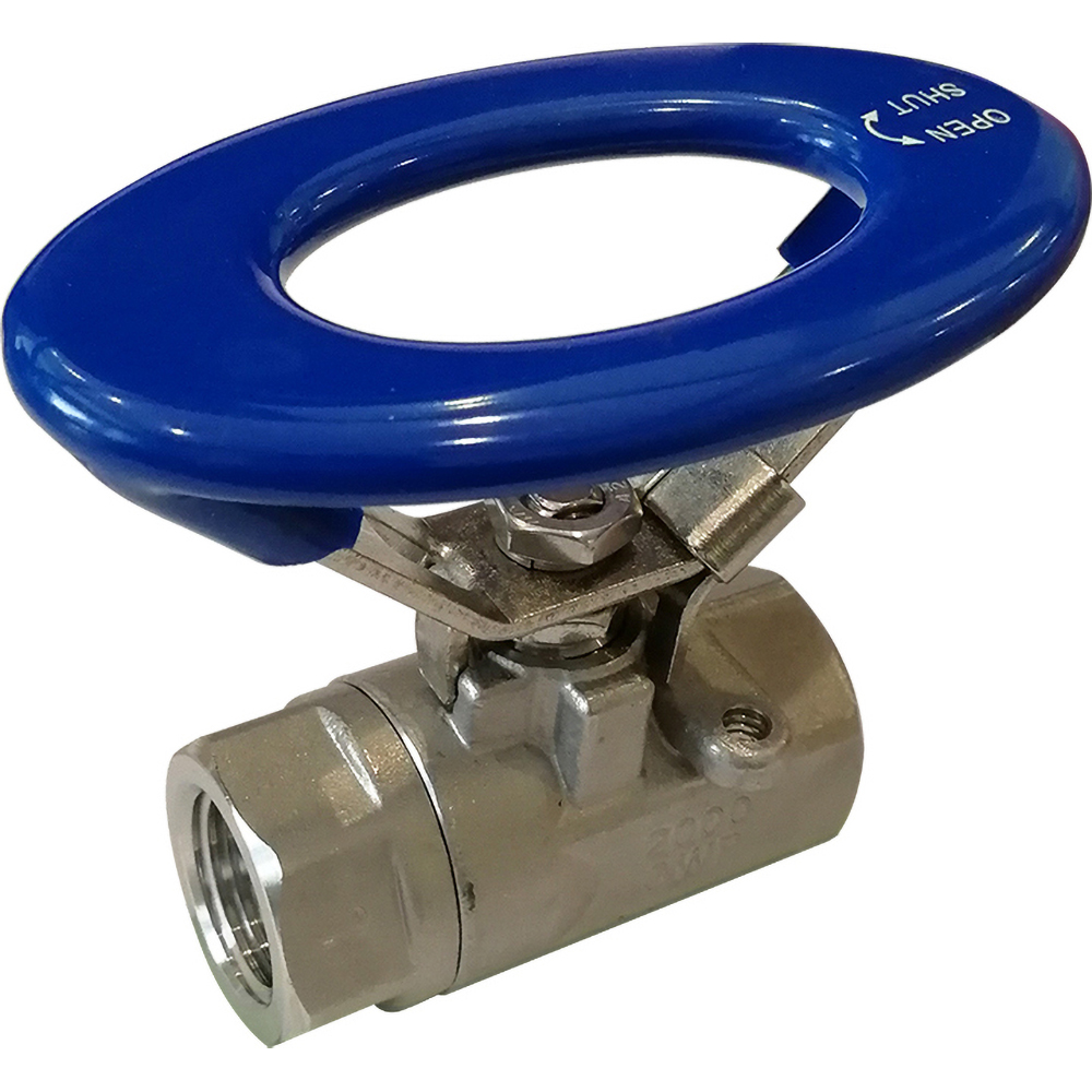 Midwest Control Standard Manual Ball Valve: 1" Pipe, Full Port, Stainless Steel - SSO-100V