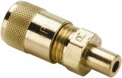 Parker 500 Max psi, 1/4 Tube OD, Straight Solder Connector Access Valve - AVUS-44