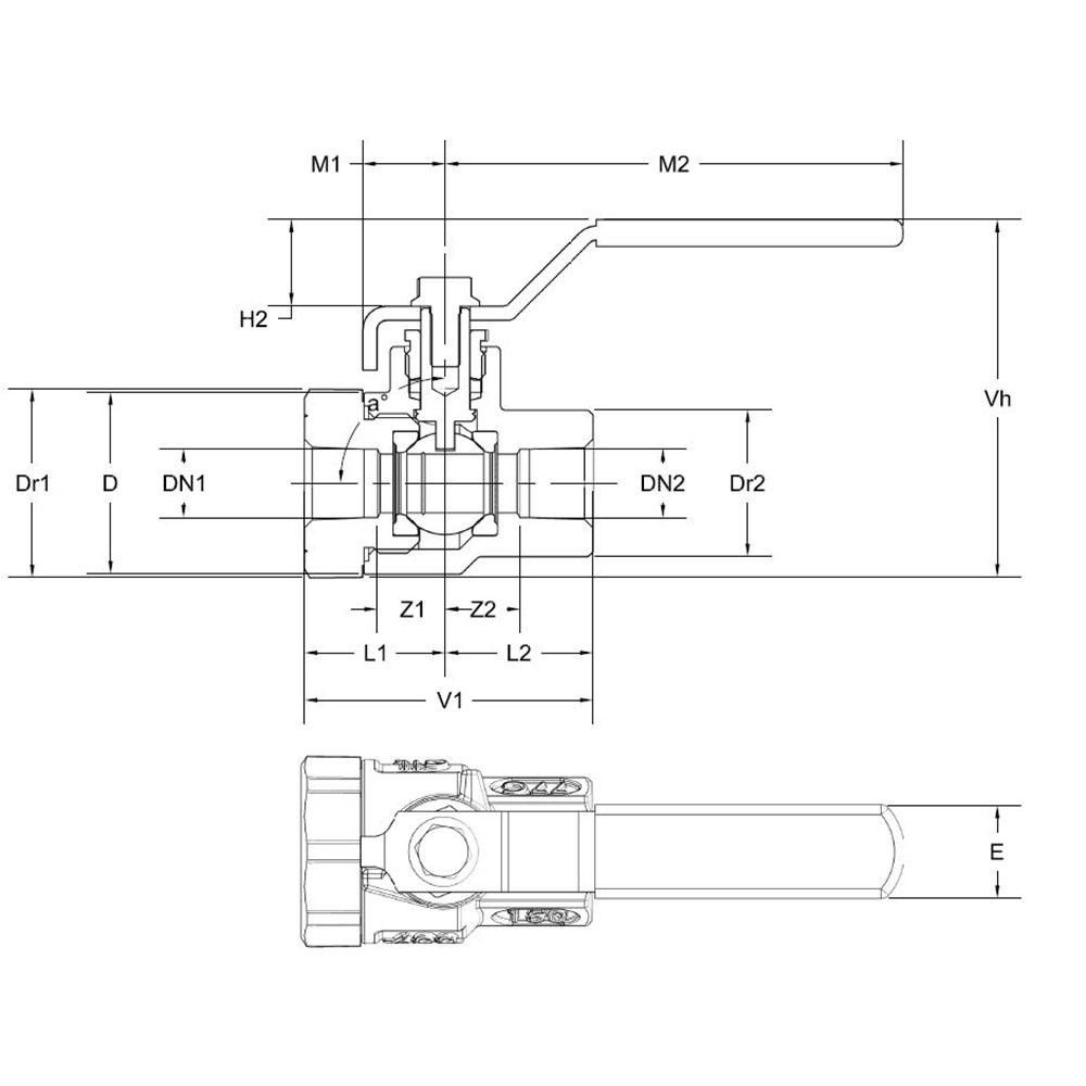 Apollo® Manual Ball Valve: 1" Pipe, Full Port, Stainless Steel - 76F10527A