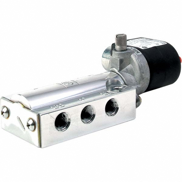 Parker Solenoid Valve: 4-Way & 2-Position, 1/4" Port, NPT - 73419AN2NN00N0C111P3
