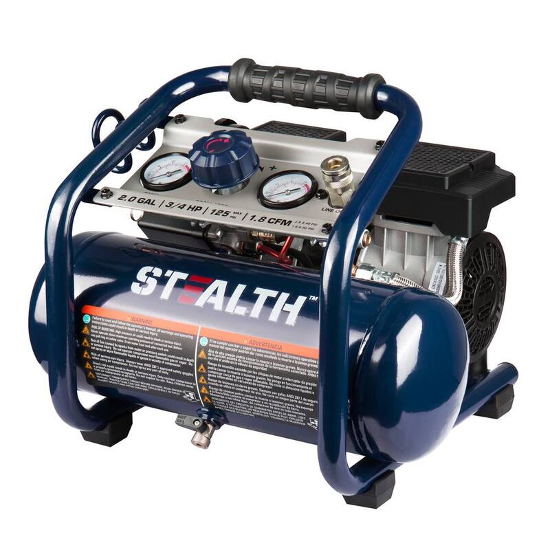 Stealth 2 Gal. 125 PSI Portable Electric Quiet Air Compressor - SAQ-1234
