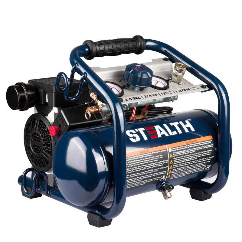 Stealth 2 Gal. 125 PSI Portable Electric Quiet Air Compressor - SAQ-1234
