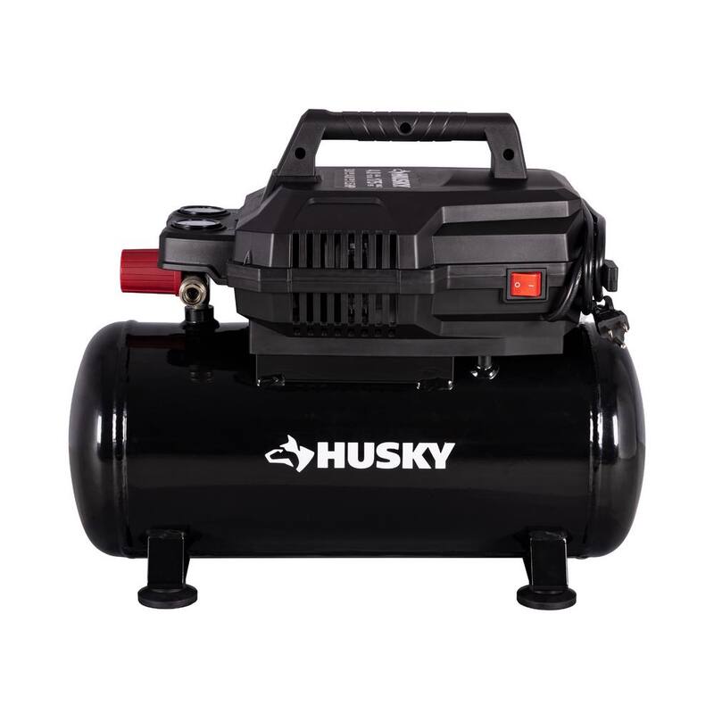 Husky 4 Gallon 175 PSI Electric Hot Dog Air Compressor Combo Kit - 0200442A