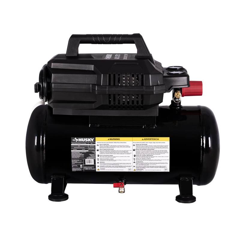 Husky 4 Gallon 175 PSI Electric Hot Dog Air Compressor Combo Kit - 0200442A