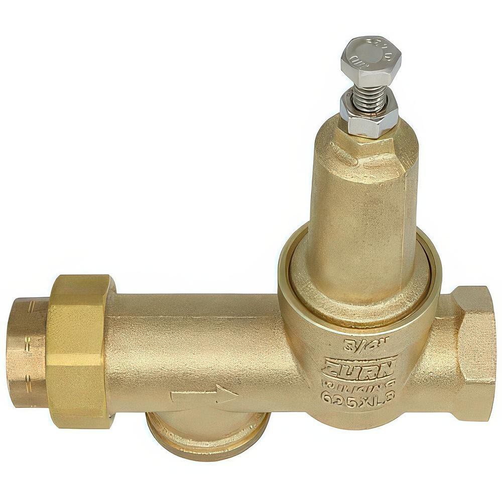 Zurn Pressure Reducing Valves: Pipe Size: 0.75; End Connection: FNPT x FNPT; Body Material: Bronze - 34-625XL3