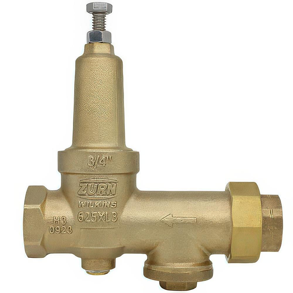 Zurn Pressure Reducing Valves: Pipe Size: 0.75; End Connection: FNPT x FNPT; Body Material: Bronze - 34-625XL3