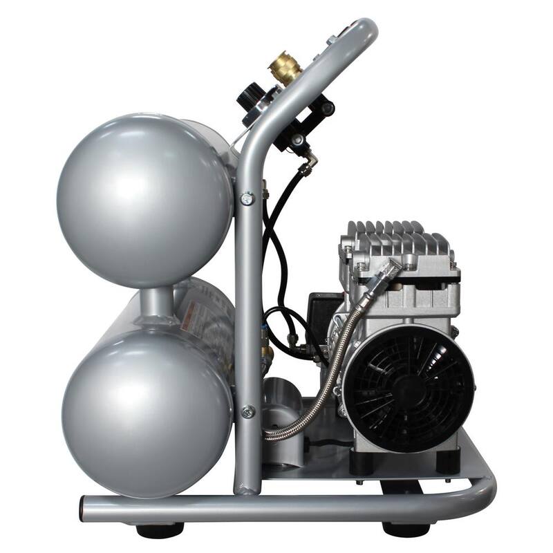 California Air Tools 4.6-Gal. 1 HP Ultra Quiet Oil-Free and Lightweight Electric Air Compressor - 4610ALFC