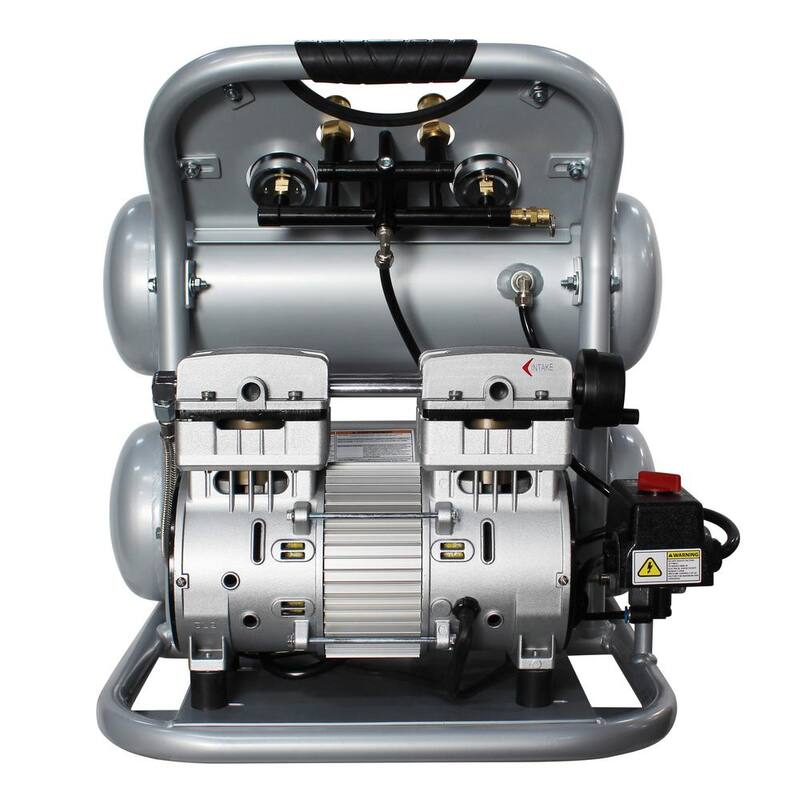 California Air Tools 4.6-Gal. 1 HP Ultra Quiet Oil-Free and Lightweight Electric Air Compressor - 4610ALFC