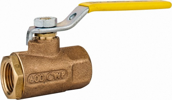 NIBCO Single Union Ends Manual Ball Valve: 3/4" Pipe, Full Port - NL95F08