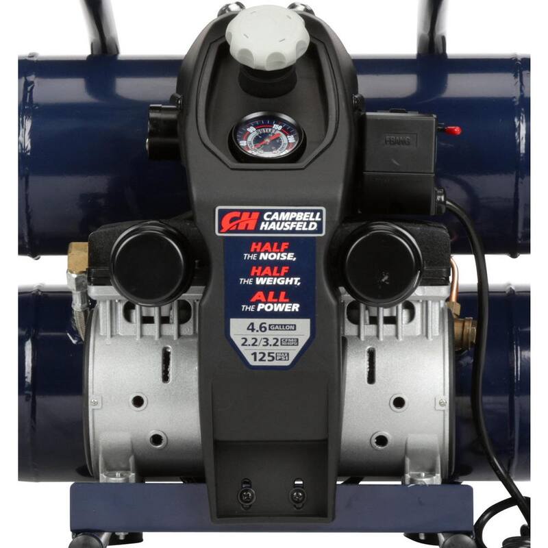 Campbell Hausfeld 4.6 Gal. Twinstack Electric Quiet Compressor - DC040500