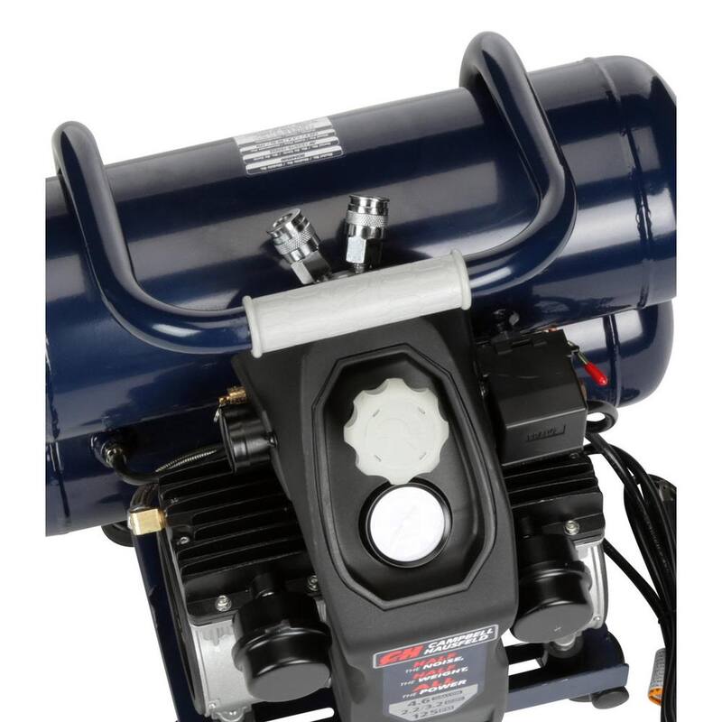 Campbell Hausfeld 4.6 Gal. Twinstack Electric Quiet Compressor - DC040500