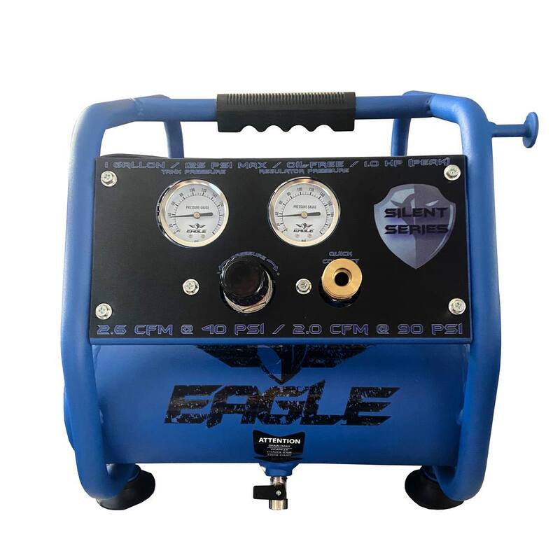 Eagle Silent 1 Gal. 115-Volt Co Electric 1 HP Oil Free Air Compressor - EA-3000