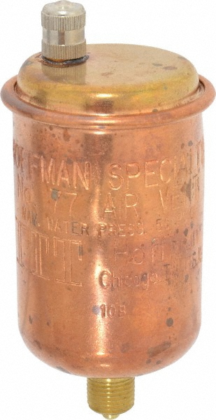Hoffman Speciality 3/4" NPT Inlet, 1/2" NPT Outlet, 250 Max psi, Cast Iron Water Vent - 401494