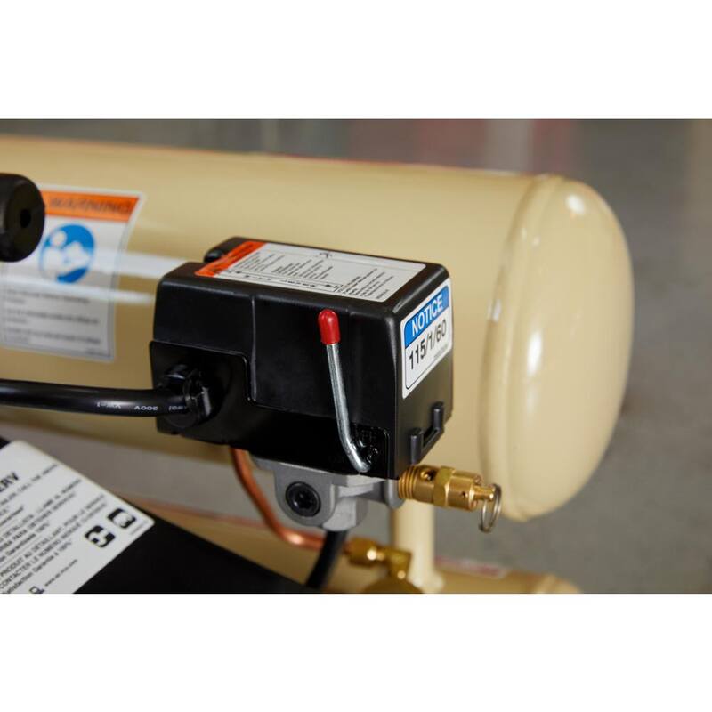 Ingersoll Rand Reciprocating 4 Gal. 2 HP Portable Electric Twin Stack Air Compressor - P1IU-A9