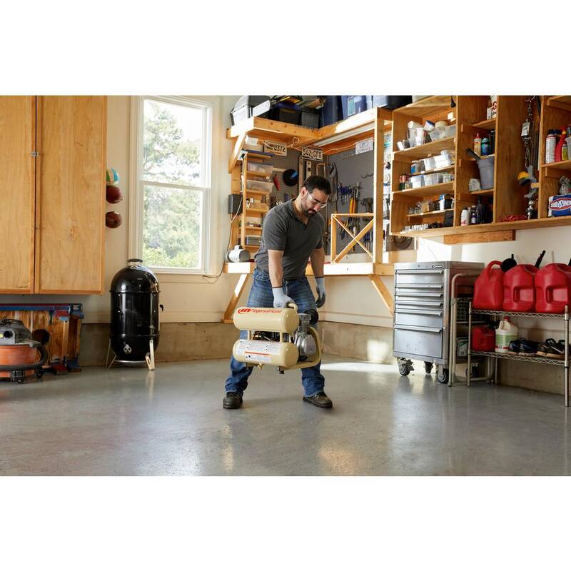 Ingersoll Rand Reciprocating 4 Gal. 2 HP Portable Electric Twin Stack Air Compressor - P1IU-A9