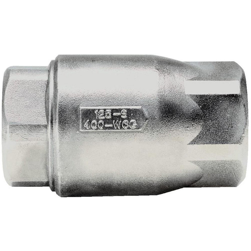 Apollo® Check Valve: 1-1/4" Pipe, 400 psi WOG, 125 psi WSP, Stainless Steel - 6212601