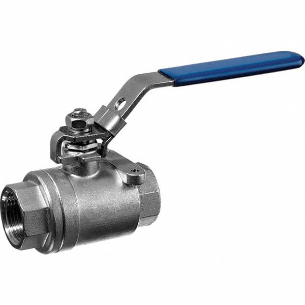 USA Industrials 2-Way Manual Ball Valve: 1" Pipe, Full Port - ZUSA-VLV-16