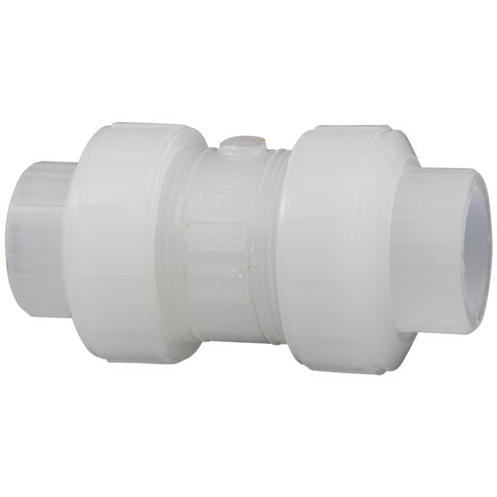 Plast-O-Matic True Union Manual Ball Valve: 1/2" Pipe, Full Port - MBV050VT-PP