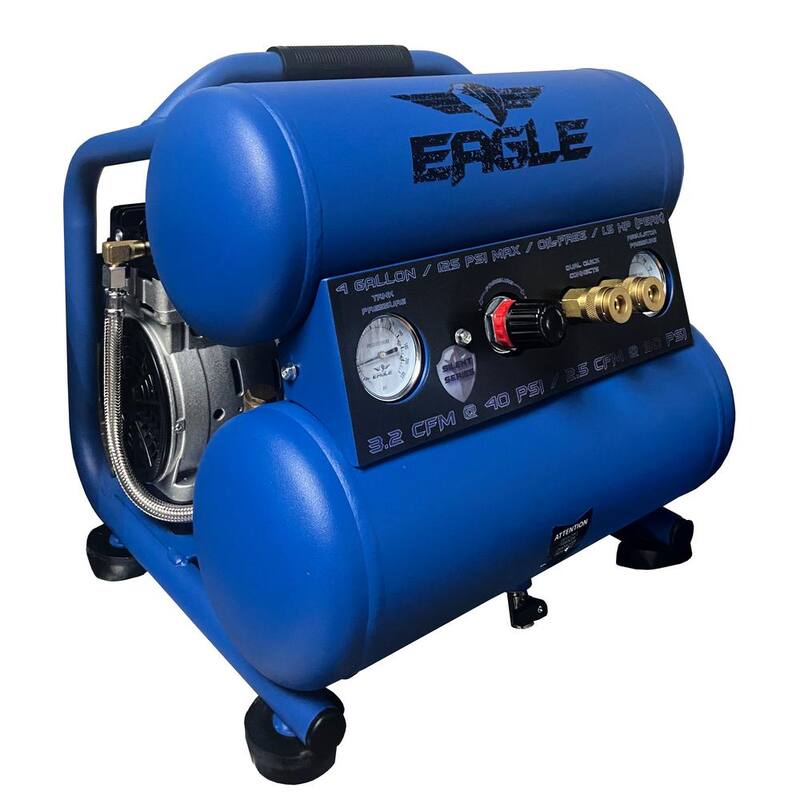 Eagle Silent Series, 1.5 HP, Electric, Oil Free Portable Air Compressor - EA-4000
