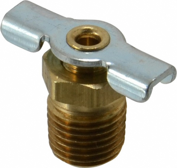 Parker 3/8" Pipe, Male Pipe Drain Cock & Shutoff Valve - DC603-6