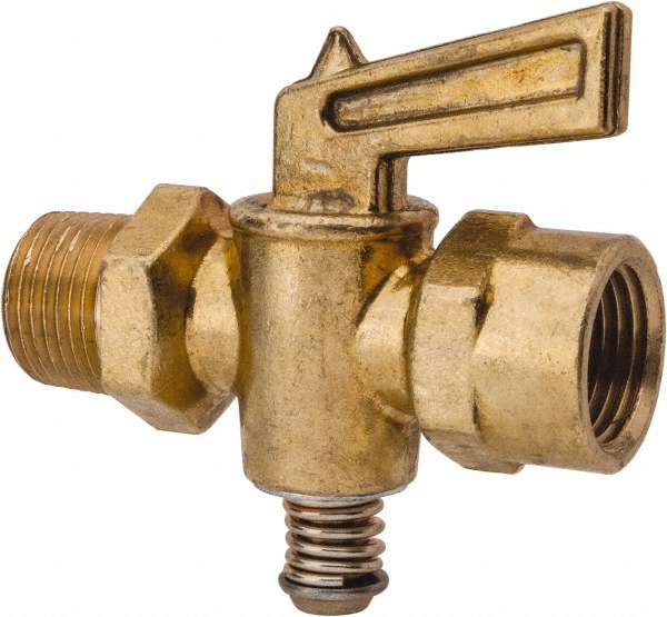 Parker 3/8" Pipe, Male Pipe Drain Cock & Shutoff Valve - DC603-6