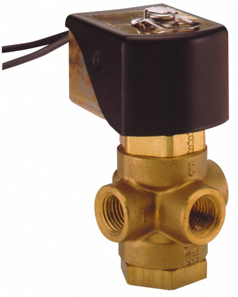 Parker Solenoid Valve: 1/4" Port, NPT - 7121KBN2SV00