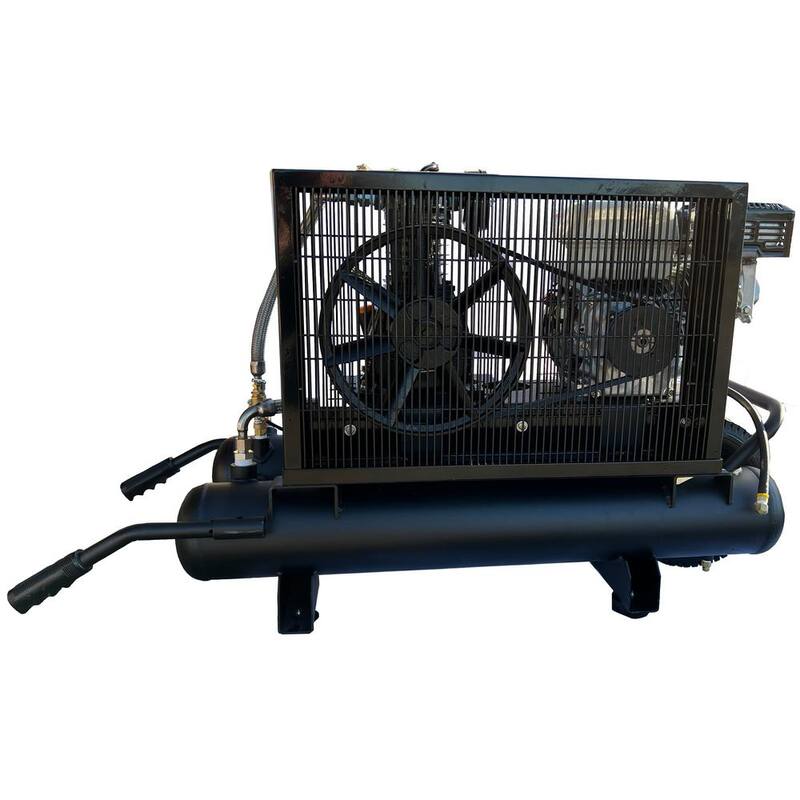 Unbranded Industrial Gold 10 Gal. 5.5 HP Honda Portable Low RPM 125 PSI Electric Air Compressor with Quiet Operation - P55HG11
