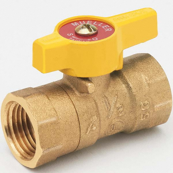 B&K Mueller Manual Ball Valve: 1/2" Pipe, Full Port - 110-223HN
