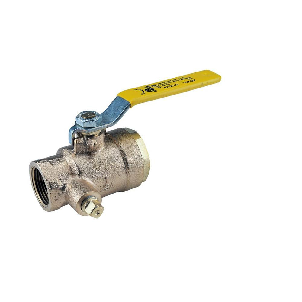 B&K Mueller Manual Ball Valve: 1/2" Pipe, Full Port - 110-223HN