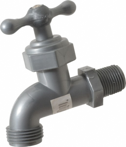 Legend Valve 1/2" Pipe, 125 psi WOG Rating, Celcon Hose Bibb, Stop Valve - 202-563