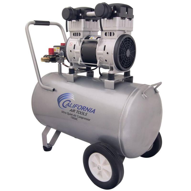 California Air Tools 15 Gal. 2.0 HP 220-Volt 60 Hz Ultra Quiet and Oil-Free Air Compressor - 15020C-22060