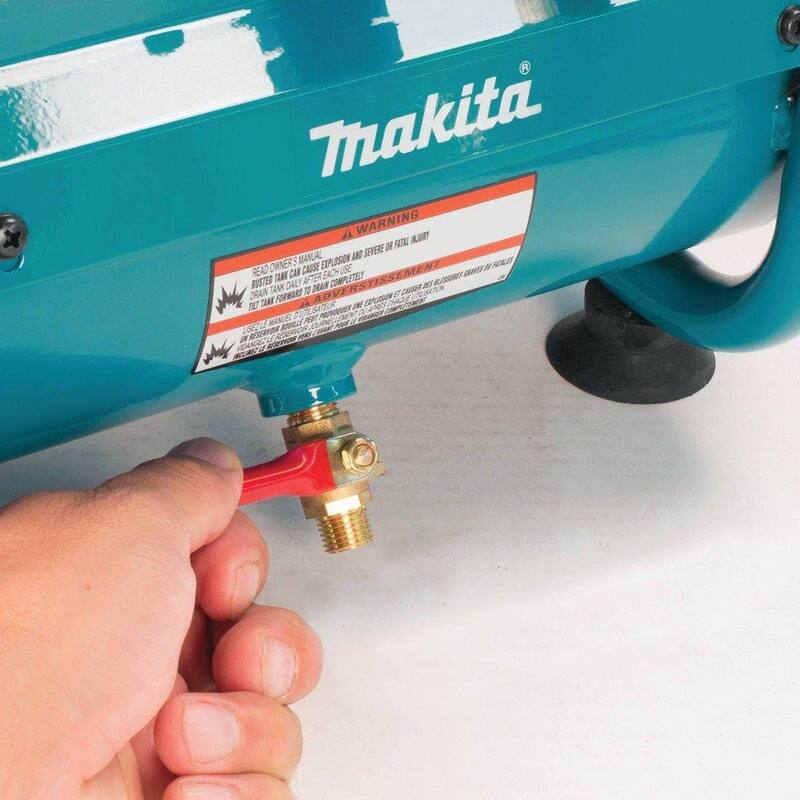 Makita 1 Gal. 125 PSI Portable Electric Compact Air Compressor with Pneumatic 2 in. 18-Gauge Brad Nailer - AC001-AF506