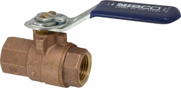 NIBCO Standard Manual Ball Valve: 1/2" Pipe, Full Port - NL95I06