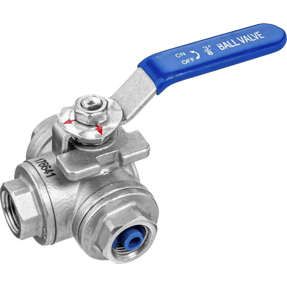 USA Industrials Three Way Ball Valve:  Standard Port, - ZUSA-VLV-167