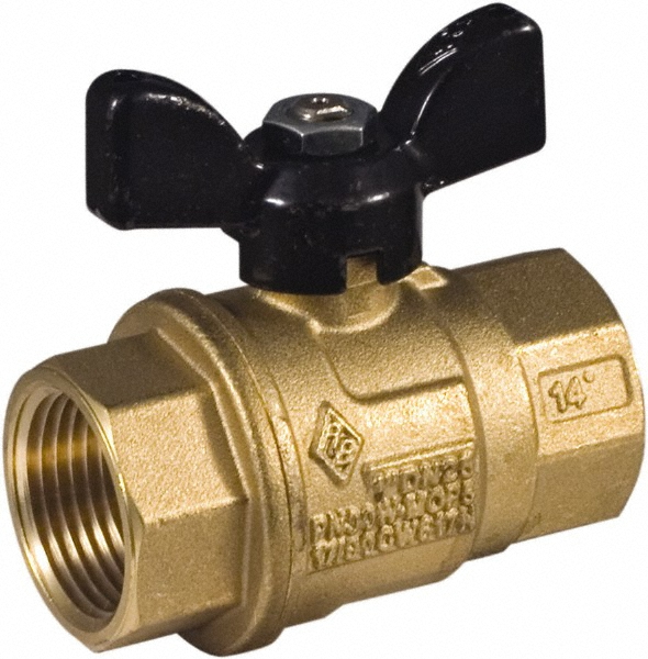 BONOMI Full Port Bi-Directional Manual Ball Valve: 1/4" Pipe, Full Port - 172N-1/4