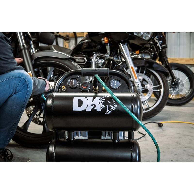 DK2 4 Gal. 125 PSI Portable Silent Electric Air Compressor - AC04G