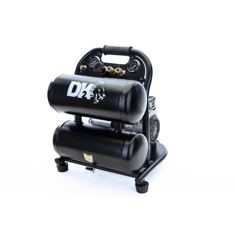 DK2 4 Gal. 125 PSI Portable Silent Electric Air Compressor - AC04G