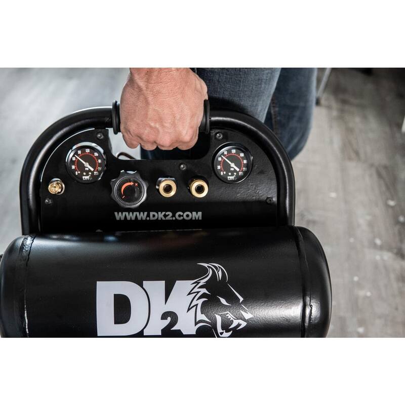 DK2 4 Gal. 125 PSI Portable Silent Electric Air Compressor - AC04G