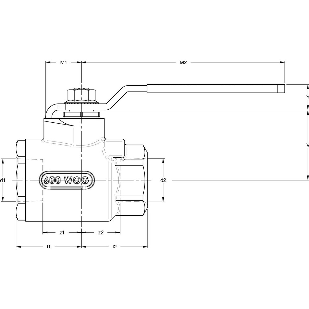 Apollo® Manual Ball Valve: 1-1/2" Pipe, Full Port, Bronze - 8210762