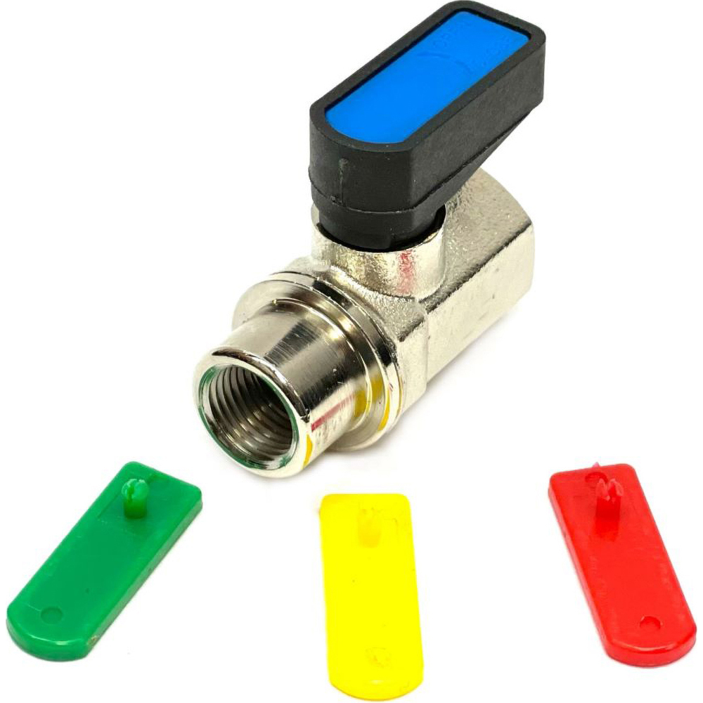 Midwest Control Miniature Manual Ball Valve: 1/2" Pipe, Reduced Port, Brass - MVFP-50FHS