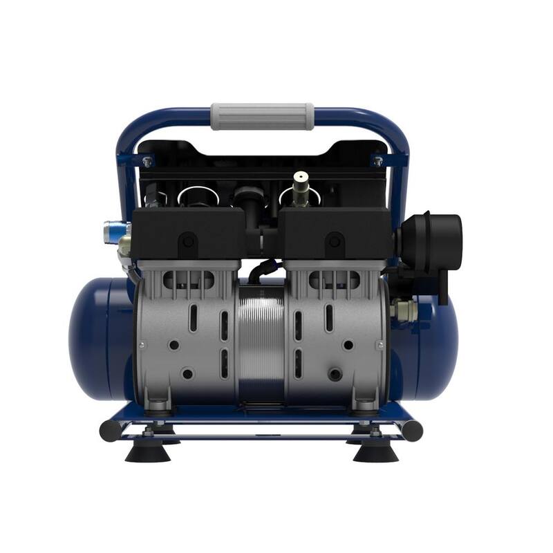 Campbell Hausfeld Quiet 2HP 2 Gal. 125PSI, Electric Oil-Free Portable Single Stage Air Compressor MAX 2.2 SCFM at 90PSI, 3.2 SCFM at 40PSI - DC020500
