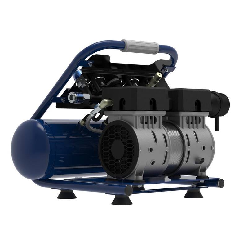 Campbell Hausfeld Quiet 2HP 2 Gal. 125PSI, Electric Oil-Free Portable Single Stage Air Compressor MAX 2.2 SCFM at 90PSI, 3.2 SCFM at 40PSI - DC020500