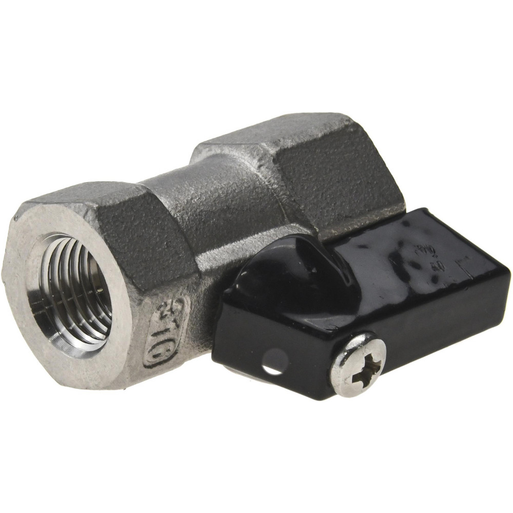 Value Collection Miniature Manual Ball Valve: 1/4" Pipe, Full Port - 6Q01H08
